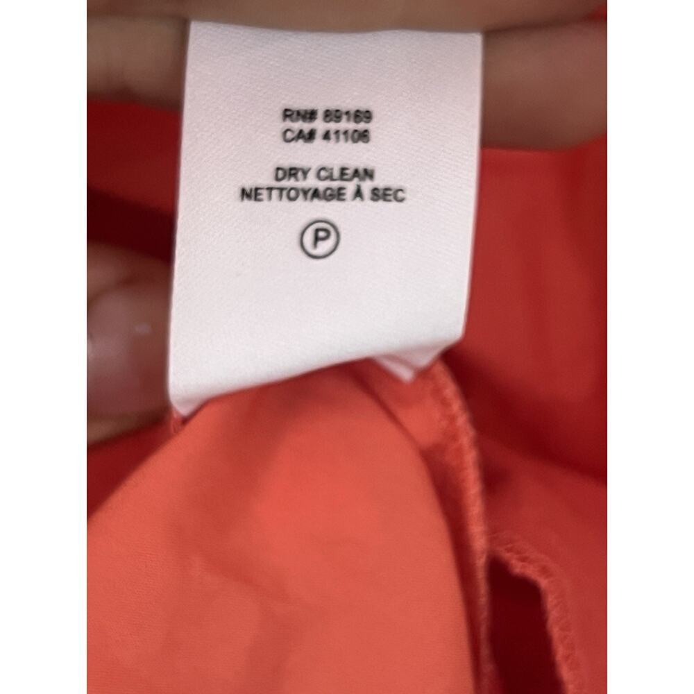 Derek Lam 10 Crosby Tora Tie waist Mini Dress Orange Coral NWTA Tiered V Neck 2 - Picture 4 of 12